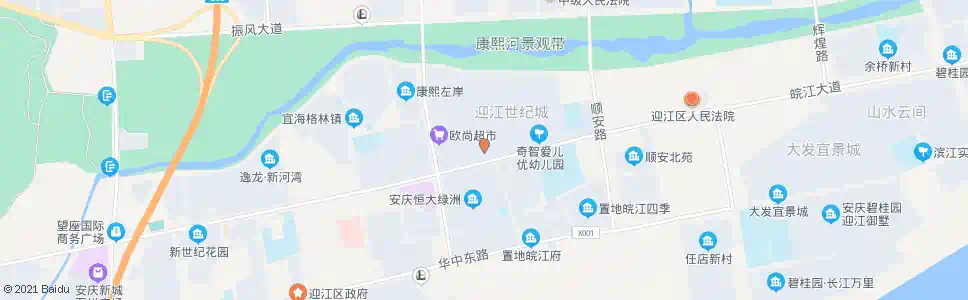 安庆中皖律师楼_公交站地图_安庆公交_妙搜公交查询2024