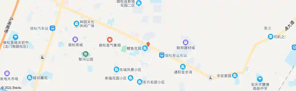 安庆鲤鱼花园_公交站地图_安庆公交_妙搜公交查询2024