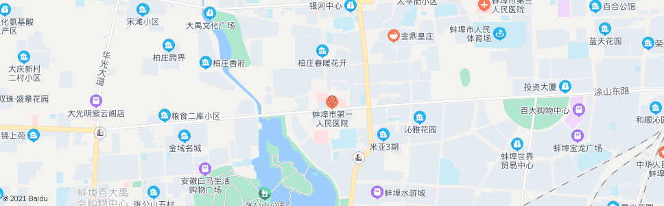 蚌埠第一人民医院_公交站地图_蚌埠公交_妙搜公交查询2024