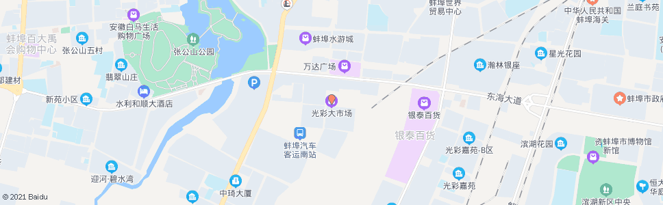 蚌埠光彩市场_公交站地图_蚌埠公交_妙搜公交查询2024