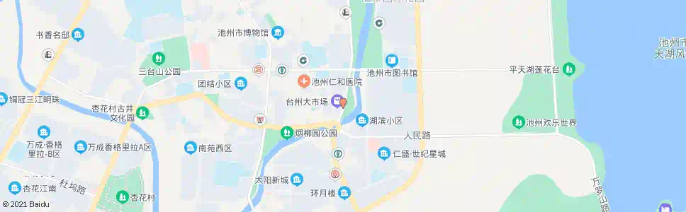 池州台州大市场_公交站地图_池州公交_妙搜公交查询2024