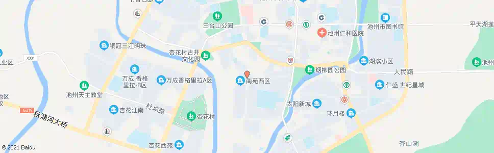 池州秀山路路口_公交站地图_池州公交_妙搜公交查询2024