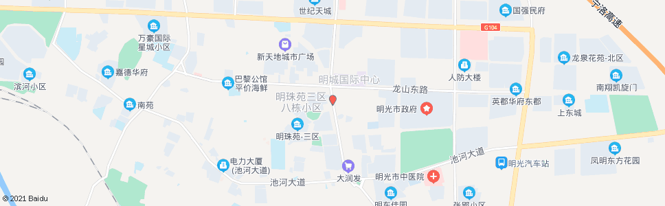 滁州明珠园广场_公交站地图_滁州公交_妙搜公交查询2024
