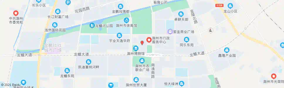 滁州县政府大楼_公交站地图_滁州公交_妙搜公交查询2024