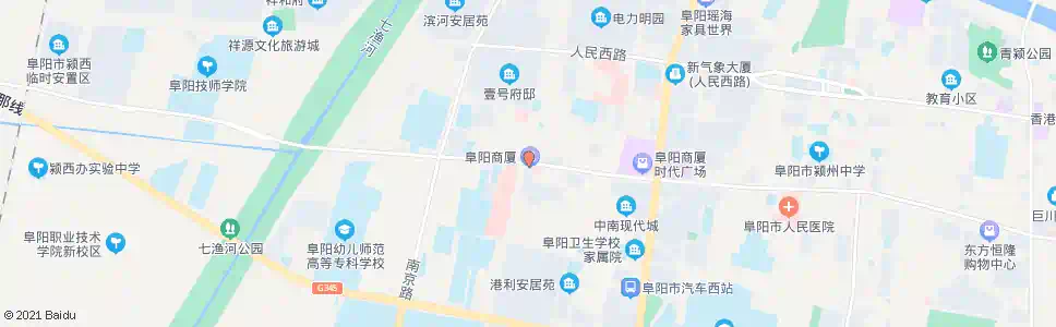 阜阳市二院_公交站地图_阜阳公交_妙搜公交查询2024