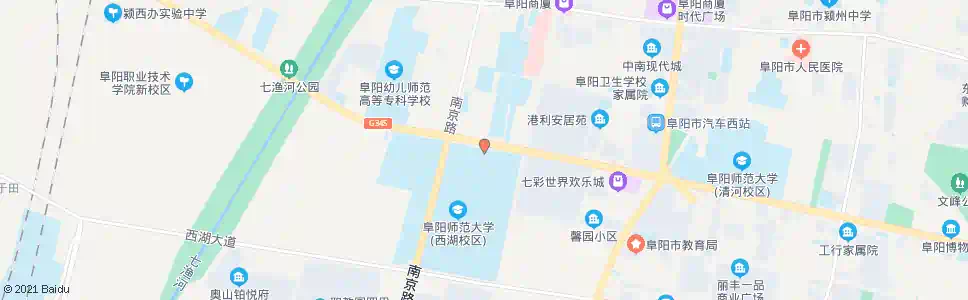 阜阳师院北门_公交站地图_阜阳公交_妙搜公交查询2024