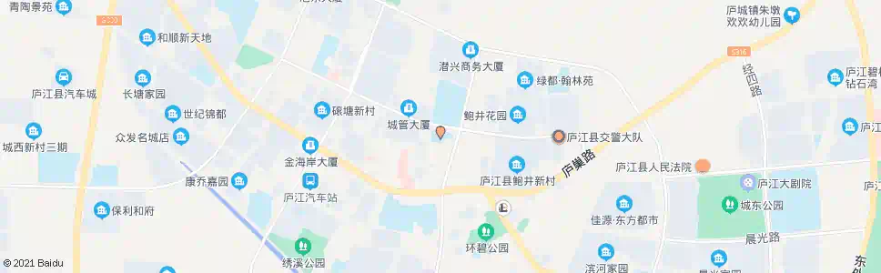 合肥庐江城北小学_公交站地图_合肥公交_妙搜公交查询2024