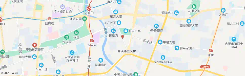 合肥三十八中和平校区_公交站地图_合肥公交_妙搜公交查询2024