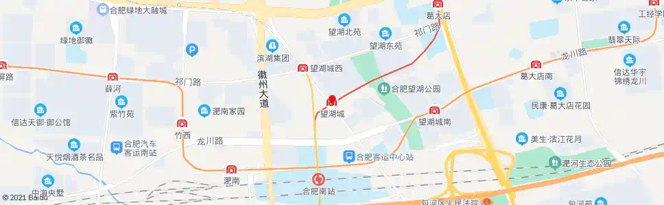 合肥望湖城_公交站地图_合肥公交_妙搜公交查询2024