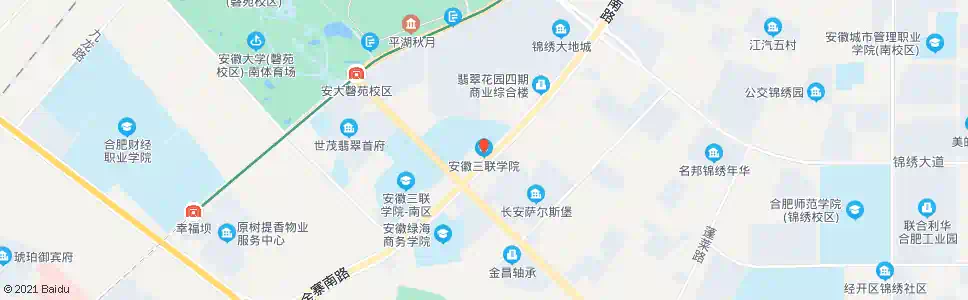 合肥三联学院_公交站地图_合肥公交_妙搜公交查询2024