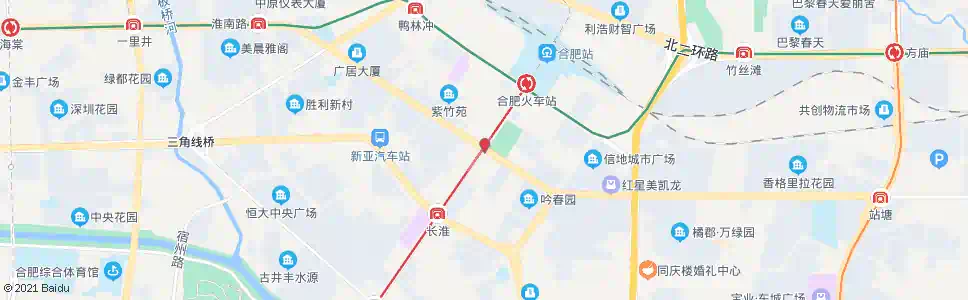 合肥胜利广场_公交站地图_合肥公交_妙搜公交查询2024