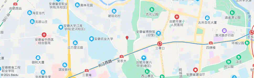 合肥琥珀邮局_公交站地图_合肥公交_妙搜公交查询2024