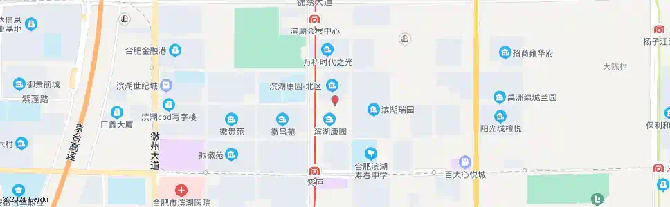 合肥滨湖康园_公交站地图_合肥公交_妙搜公交查询2024