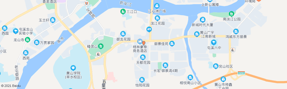 黄山江南实验小学_公交站地图_黄山公交_妙搜公交查询2024