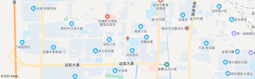 宿州九中_公交站地图_宿州公交_妙搜公交查询2024