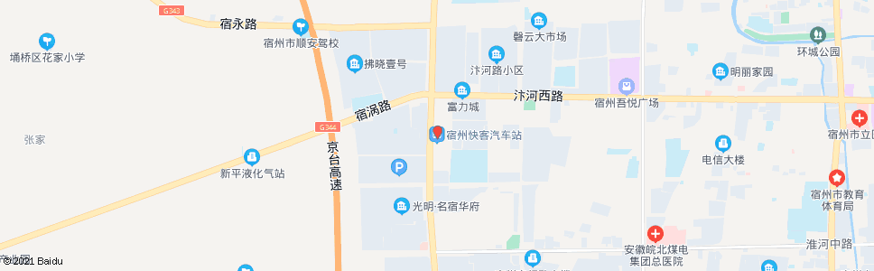 宿州快客站_公交站地图_宿州公交_妙搜公交查询2024