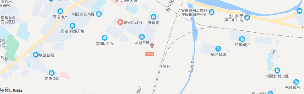 铜陵沿新路(铜井路)_公交站地图_铜陵公交_妙搜公交查询2024