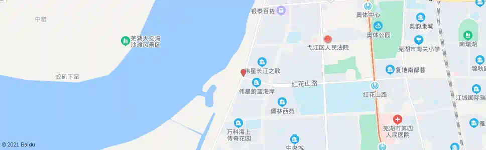 芜湖长江之歌西_公交站地图_芜湖公交_妙搜公交查询2024