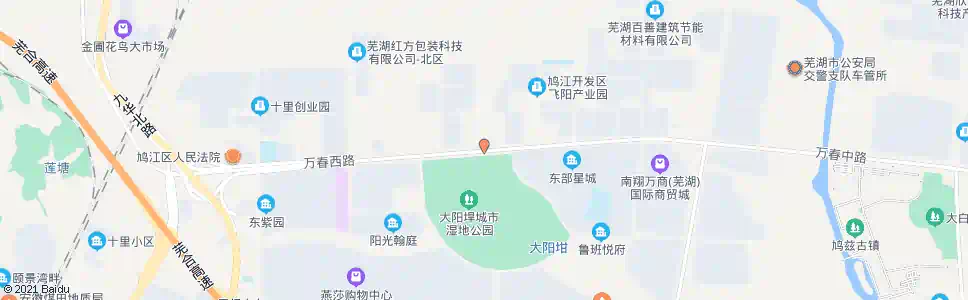 芜湖大阳垾公园北_公交站地图_芜湖公交_妙搜公交查询2024