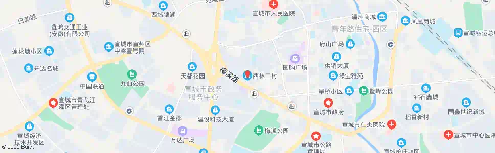 宣城东方润园(西林二村)_公交站地图_宣城公交_妙搜公交查询2024