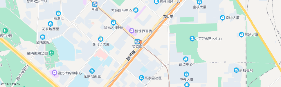 北京西八间房_公交站地图_北京公交_妙搜公交查询2024