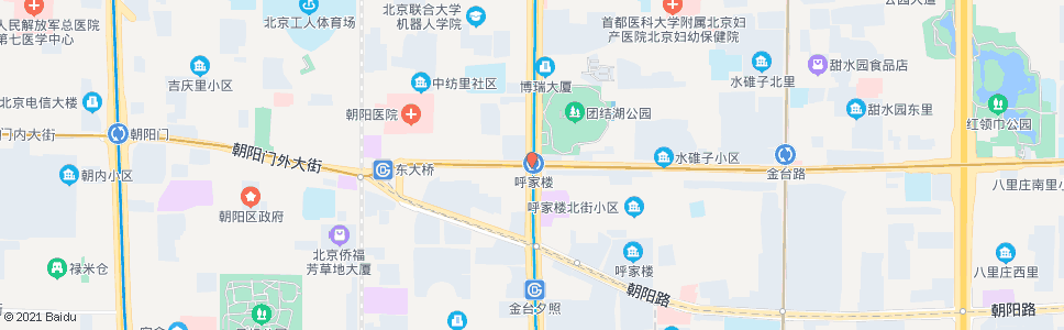 北京呼家楼_公交站地图_北京公交_妙搜公交查询2024