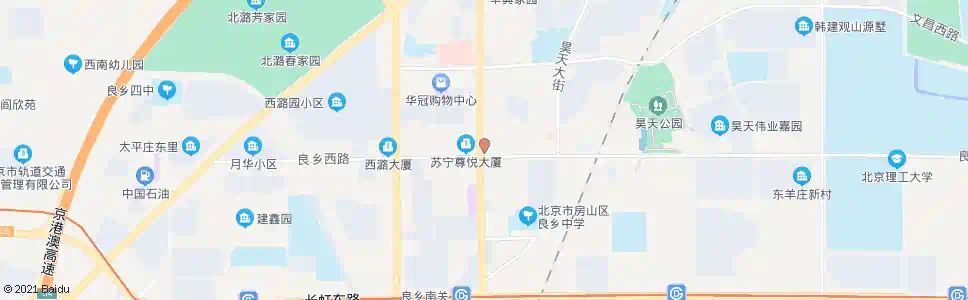 北京良乡大角(北)_公交站地图_北京公交_妙搜公交查询2024