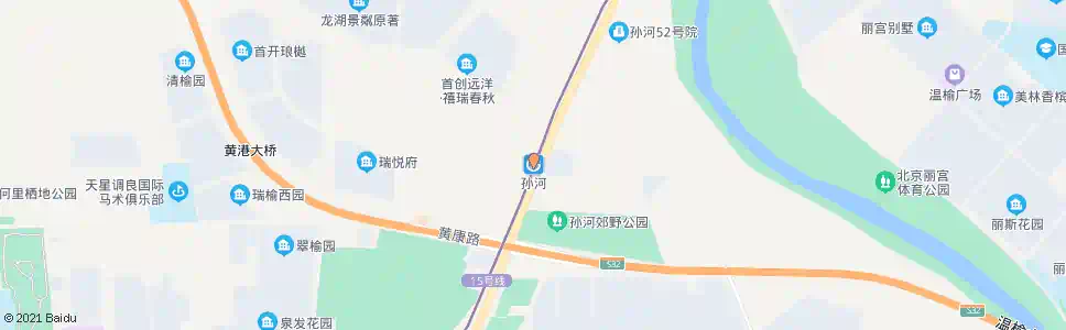 北京孙河_公交站地图_北京公交_妙搜公交查询2024