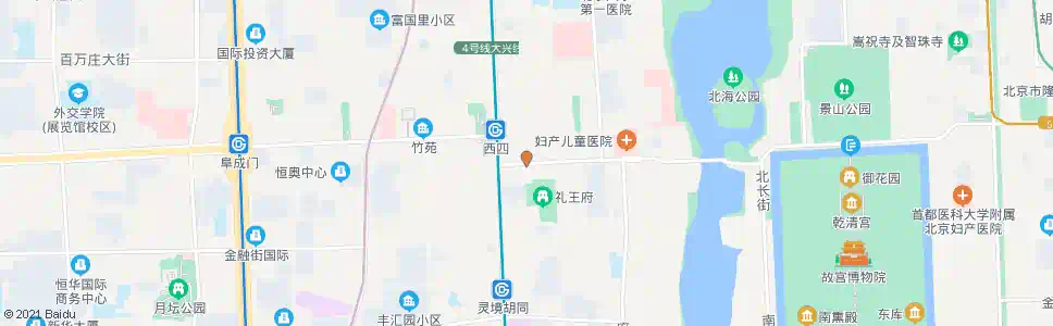 北京西四丁字街_公交站地图_北京公交_妙搜公交查询2024