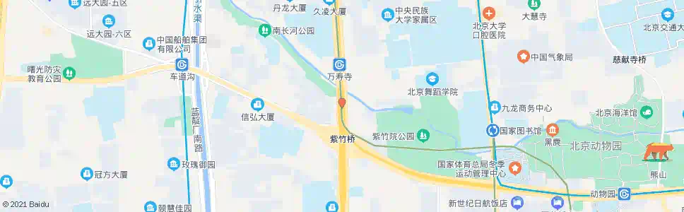 北京紫竹桥北_公交站地图_北京公交_妙搜公交查询2024