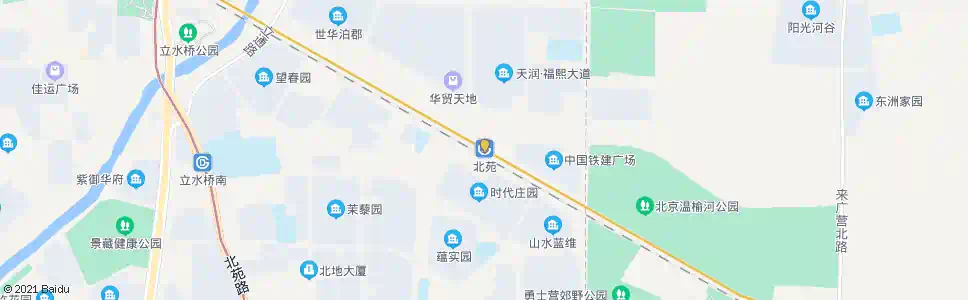 北京地铁北苑站_公交站地图_北京公交_妙搜公交查询2024