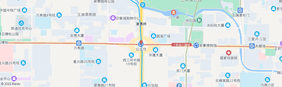 北京公主坟_公交站地图_北京公交_妙搜公交查询2024