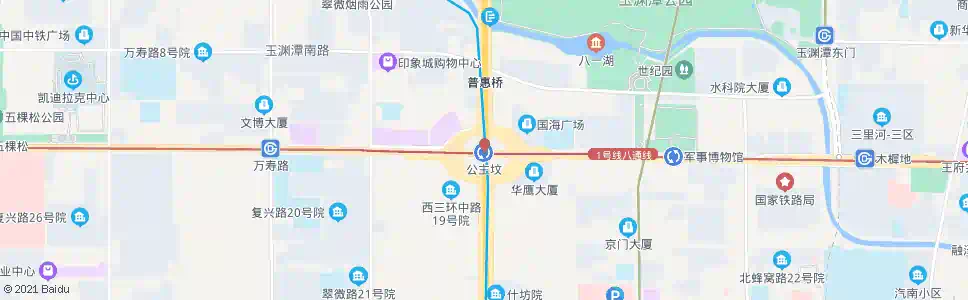 北京公主坟_公交站地图_北京公交_妙搜公交查询2024