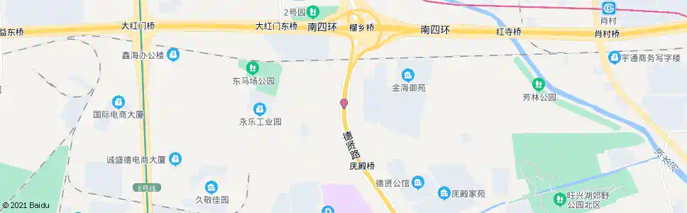 北京榴乡桥南_公交站地图_北京公交_妙搜公交查询2024