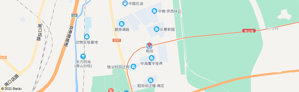 北京稻田站_公交站地图_北京公交_妙搜公交查询2024