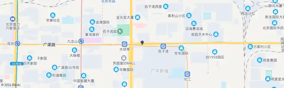 北京大郊亭桥东_公交站地图_北京公交_妙搜公交查询2024