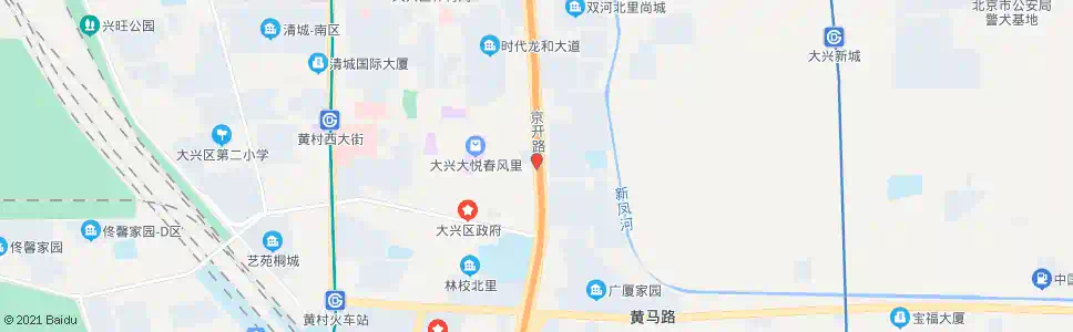 北京黄村东大街东口南_公交站地图_北京公交_妙搜公交查询2024