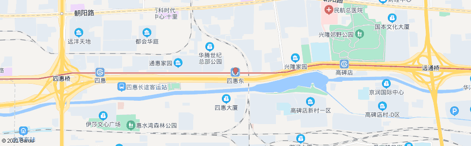 北京高碑店东_公交站地图_北京公交_妙搜公交查询2024