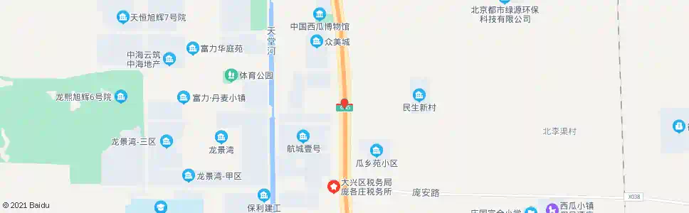 北京庞各庄民生村_公交站地图_北京公交_妙搜公交查询2024