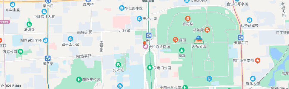 北京天桥商场_公交站地图_北京公交_妙搜公交查询2024
