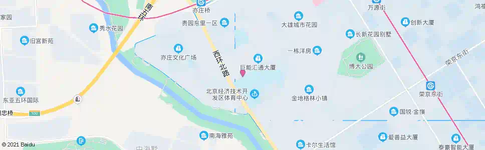 北京亦庄体育中心_公交站地图_北京公交_妙搜公交查询2024