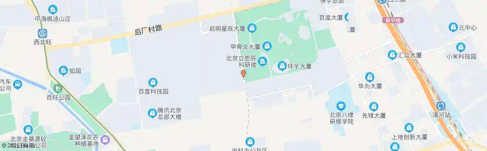 北京软件园西区_公交站地图_北京公交_妙搜公交查询2024