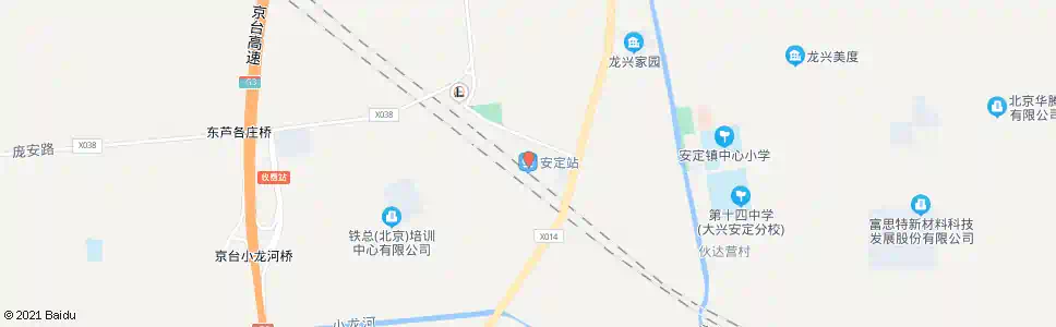 北京安定市场_公交站地图_北京公交_妙搜公交查询2024