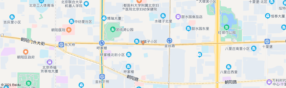 北京水碓子_公交站地图_北京公交_妙搜公交查询2024