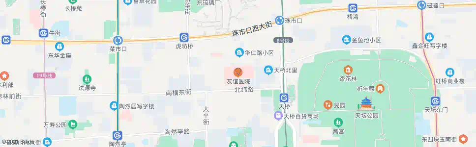 北京友谊医院_公交站地图_北京公交_妙搜公交查询2024