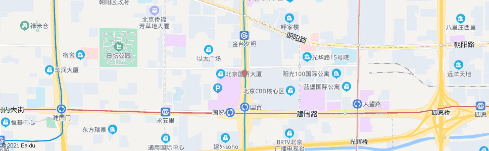 北京光华桥南_公交站地图_北京公交_妙搜公交查询2024