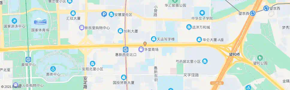 北京惠新东桥西_公交站地图_北京公交_妙搜公交查询2024