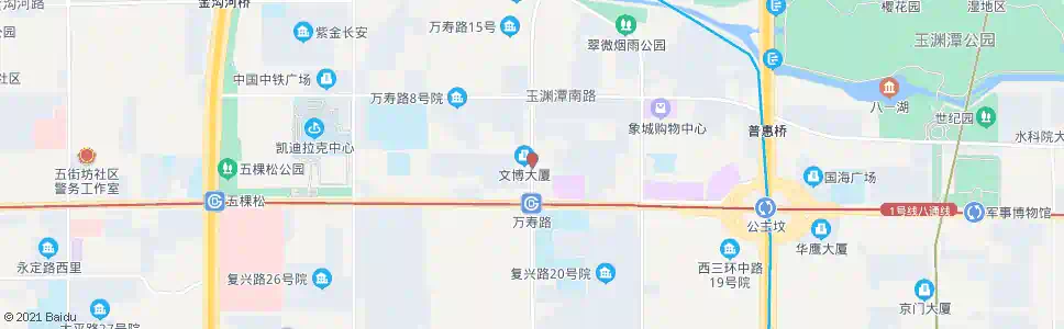 北京万寿路口北_公交站地图_北京公交_妙搜公交查询2024