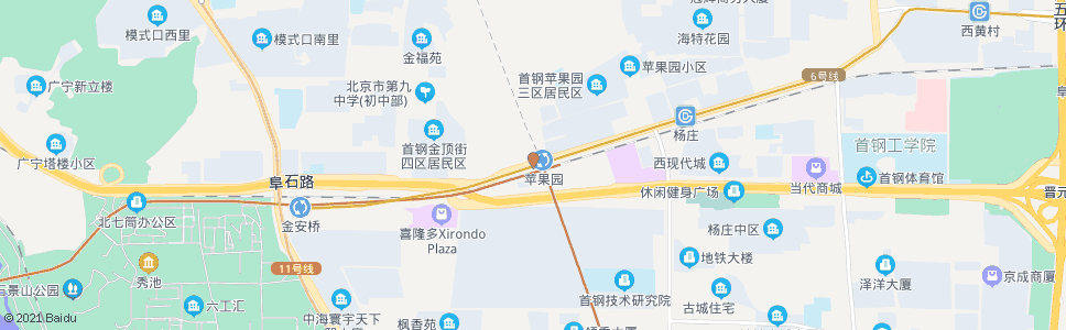 北京地铁苹果园站_公交站地图_北京公交_妙搜公交查询2024