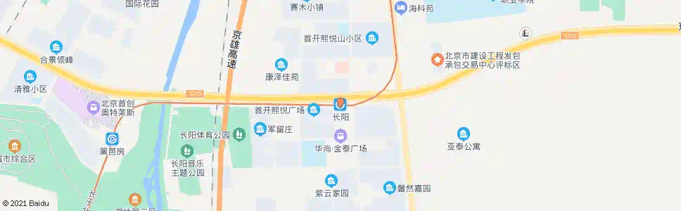 北京长阳环岛东_公交站地图_北京公交_妙搜公交查询2024